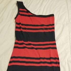 Fitted one shoulder dress